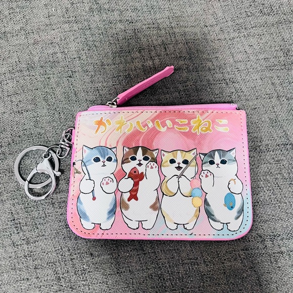 Mofusand ID Cardholder Coin Purse Wallet - Picture 2 of 3